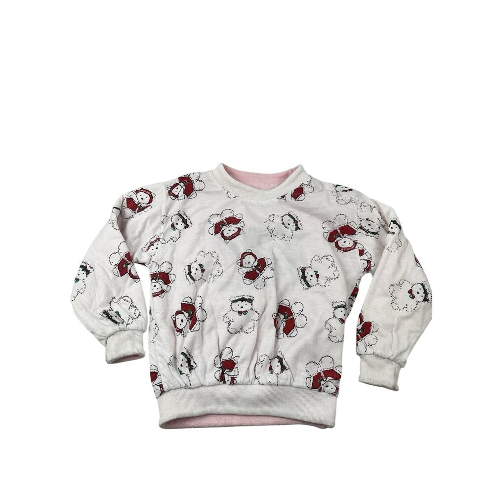 Vintage children’s reversible 1987 Dayton Hudson Santa bear sweatshirt
